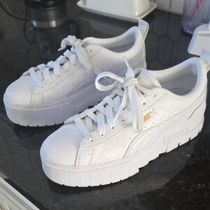 Puma Women's White Platform Sneakers